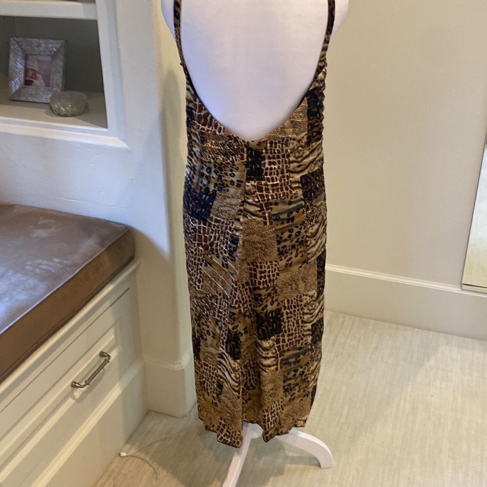 Joseph Ribkoff Animal Print Dress - Brown and Black - Picture 4 of 8